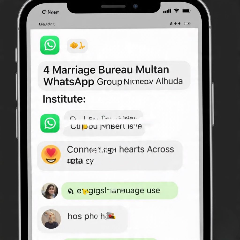 Marriage Bureau Multan WhatsApp Group Number by Alhuda Institute