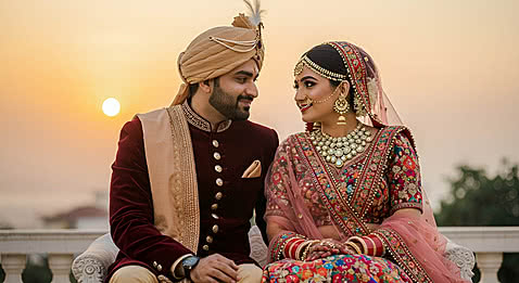 Beautifull Indian Couple Wedding Background Images, HD Pictures and Wallpaper For Free Download | Pngtree